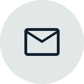 Email icon representing customer support for passport processing services, emphasizing 24/7 availability and assistance.