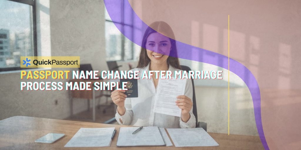 passport name change after marriage process